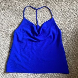 “A Love like You” sapphire blue spaghetti top